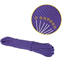 EDCX Paracord 550 - Cuerda de paracaídas (nailon- 4 mm- Paracord 550 tipo III- Mil-Spec 7- 250 kg)
